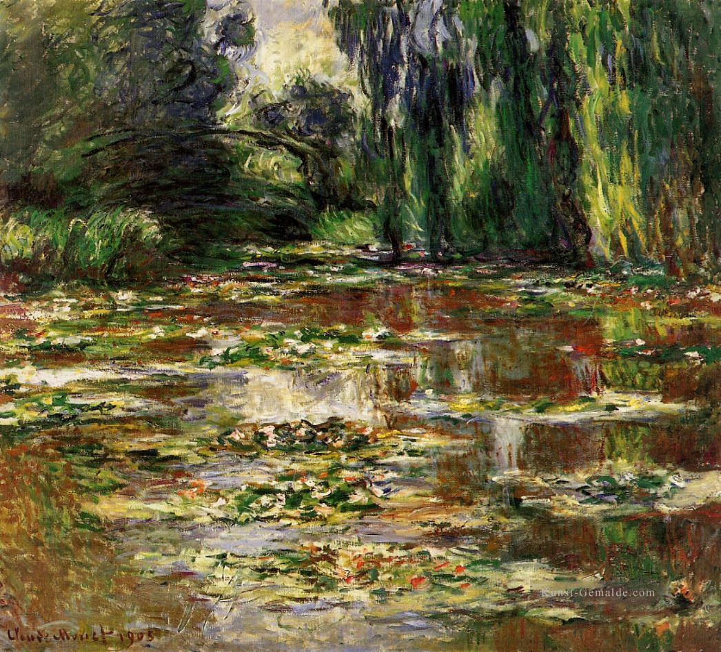 Die Brücke über den Seerosenteich 1905 Claude Monet impressionistische Blumen Ölgemälde
